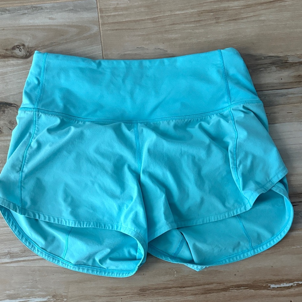 lululemon athletica Turquoise Athletic Shorts